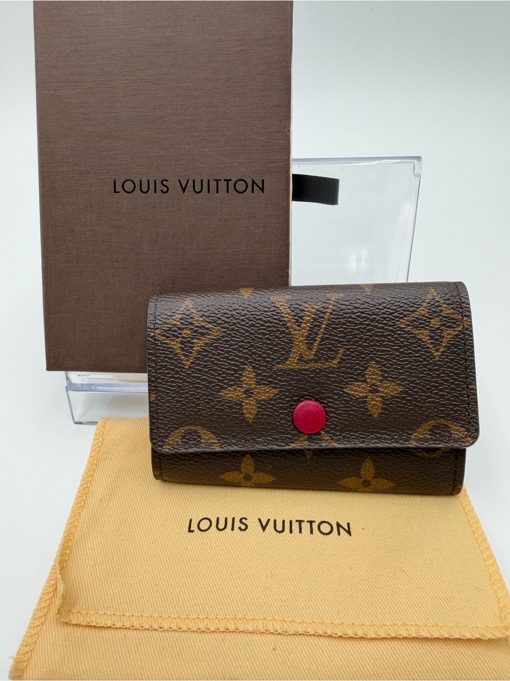 Louis Vuitton Monogram Multicles w/ Fuschia Full Set w/Box Dust Bag & COA - Picture 1 of 14